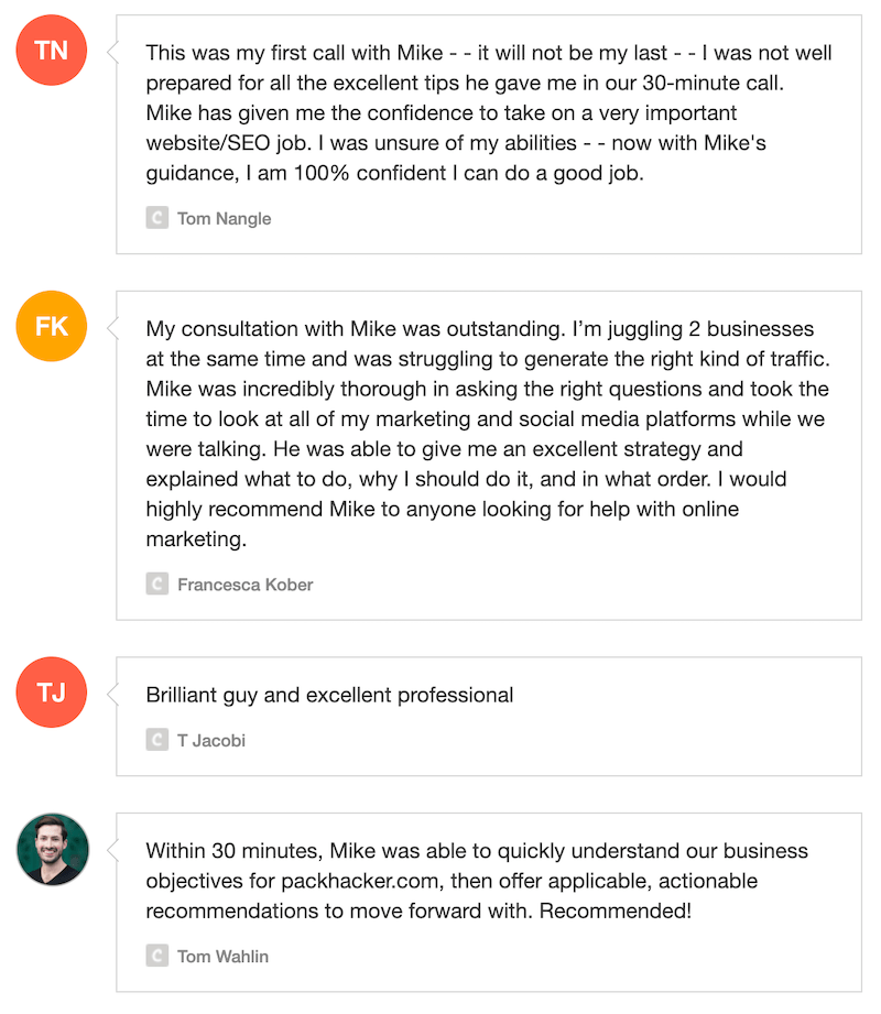 Marketing consultant, marketing coaching reviews