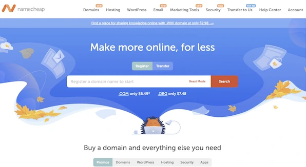 Register your domain when starting a Shopify store